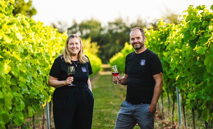 Lucy and Daniel Alford from The Dell Vineyard
